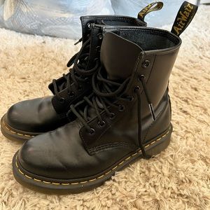 Dr. Martens black tie up boots